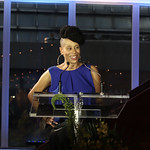 spotcovery-Dominique-Morisseau-smiling-on-a-podium-black-female-television-producers-of-all-time
