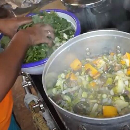 spotcovery-adding-spinach-to-other-vegetables-antiguan-pepperpot